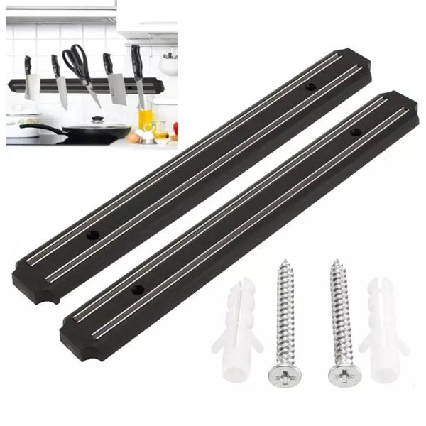 Magnetic Knife Holder Wall Mount Stand For Knives Black